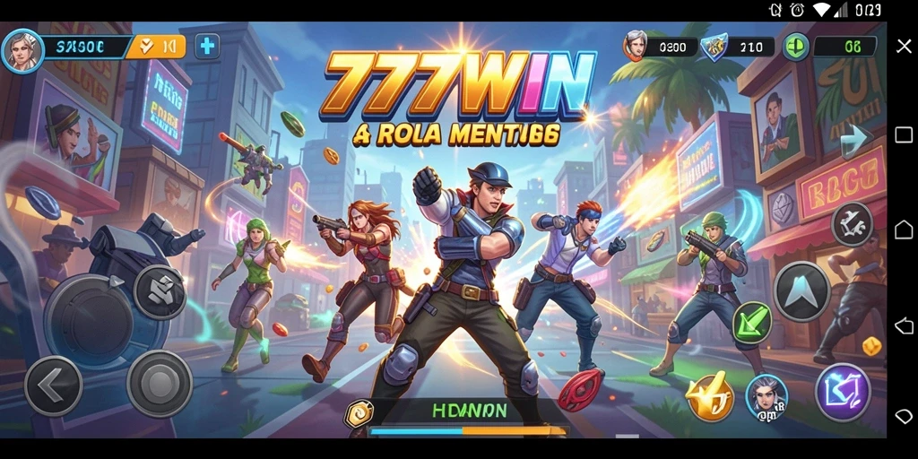 Tampilan gameplay seru dalam 777WIN dengan efek visual yang menakjubkan.