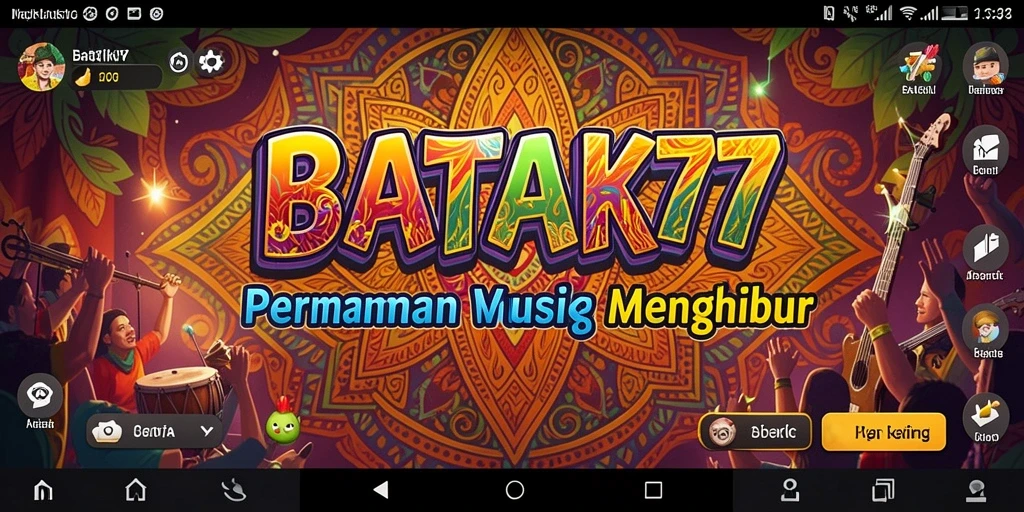 Tangkapan layar gameplay BATIK77 yang menampilkan pengalaman musik yang menyenangkan.