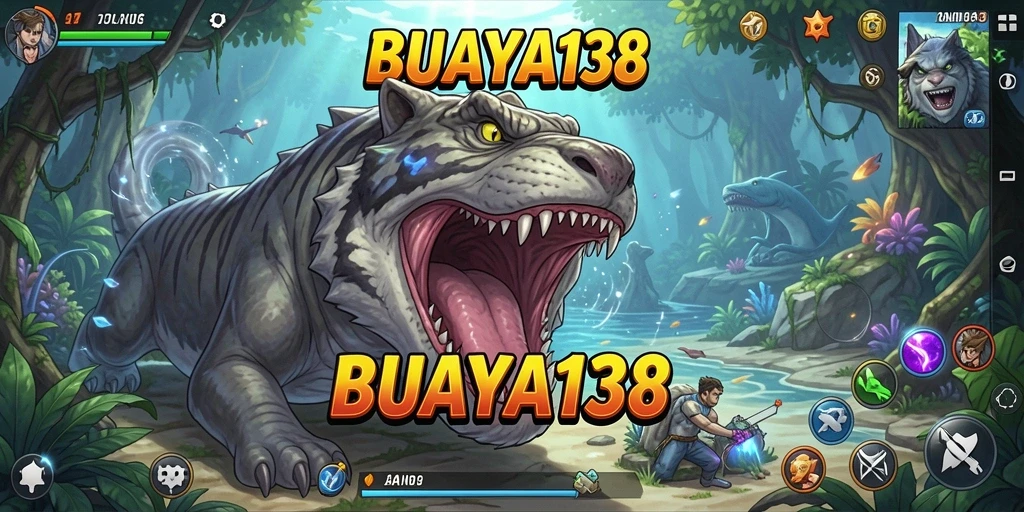 Tampilan gameplay menakjubkan dari BUAYA138 dengan karakter anime.