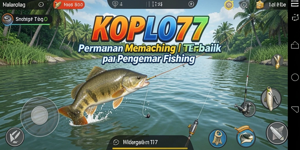 Tampilan gameplay memancing yang seru di KOPLO77.