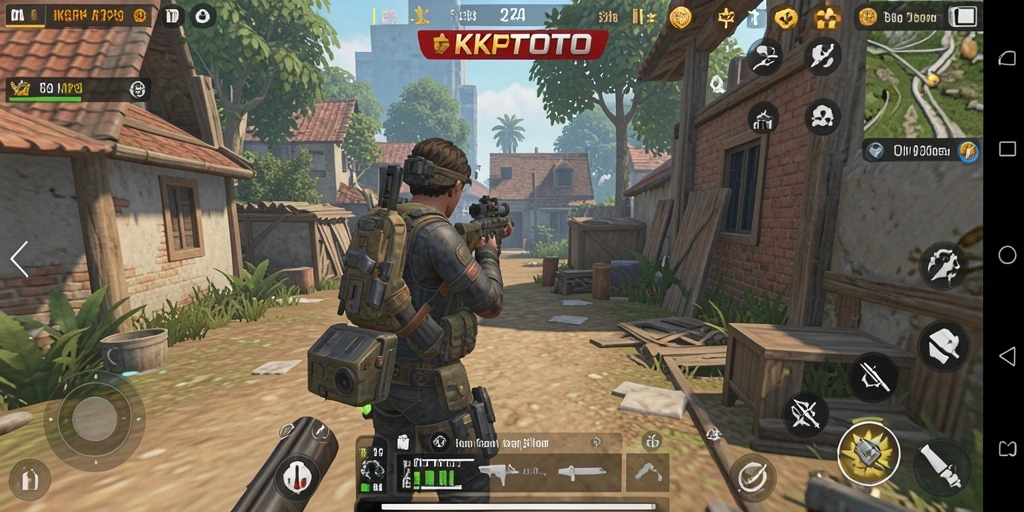 Tampilan aksi seru dalam gameplay KPKTOTO di TPS.
