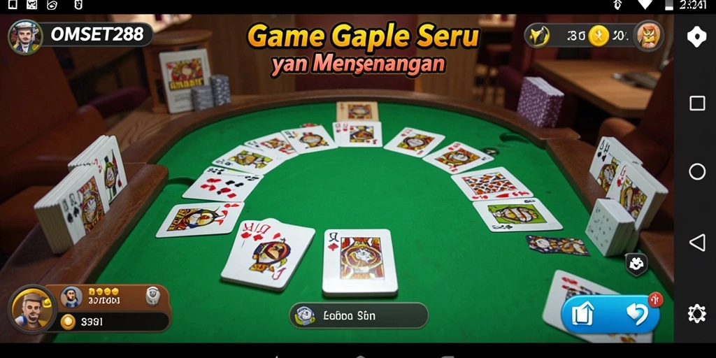 Tampilan menarik dari gameplay Gaple di OMSET288 yang penuh keseruan.