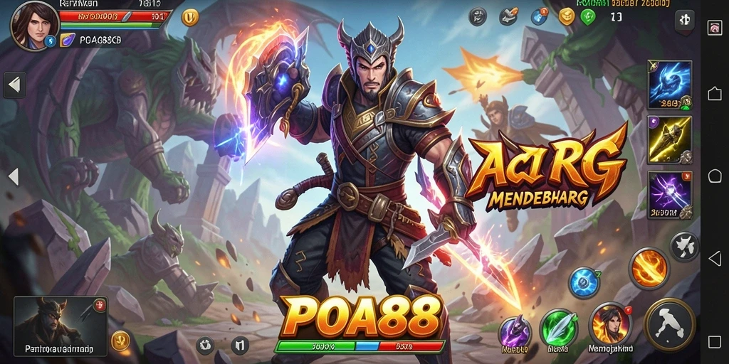 Grafis menakjubkan dari gameplay ARPG di POA88.