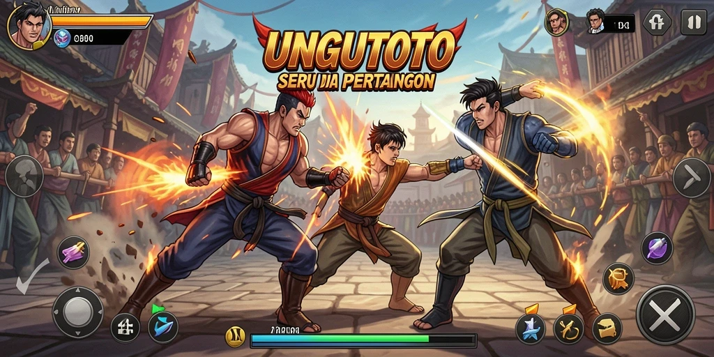 Tampilan aksi pertarungan seru dalam UNGUTOTO.