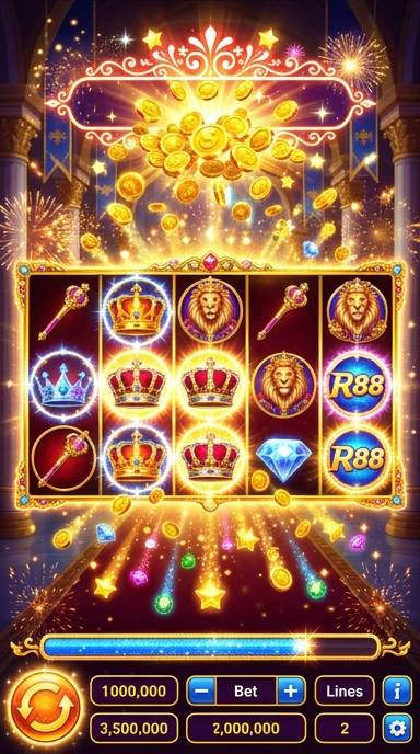 Fitur terbaru yang ditawarkan oleh aplikasi royal88 di layar.